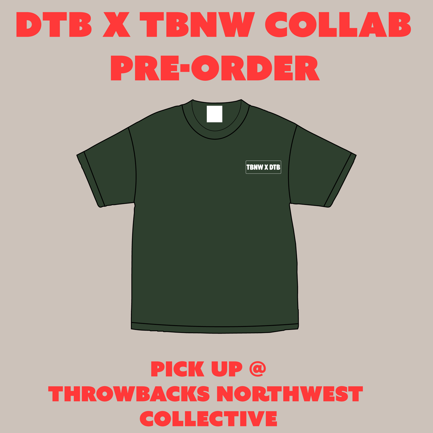 PREORDER Draw The Block x Throwbacks Northwest Collaboration Shirt