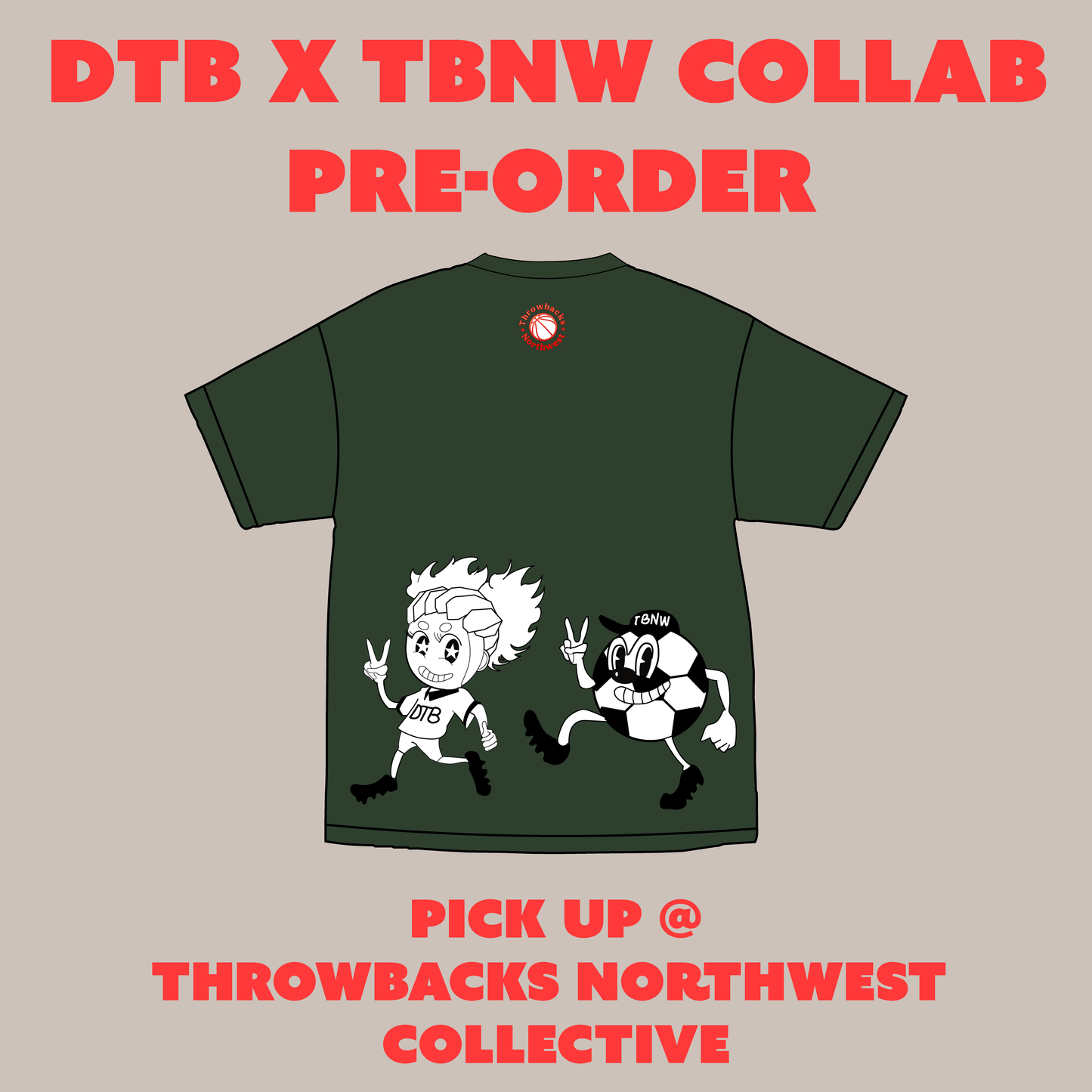 PREORDER Draw The Block x Throwbacks Northwest Collaboration Shirt