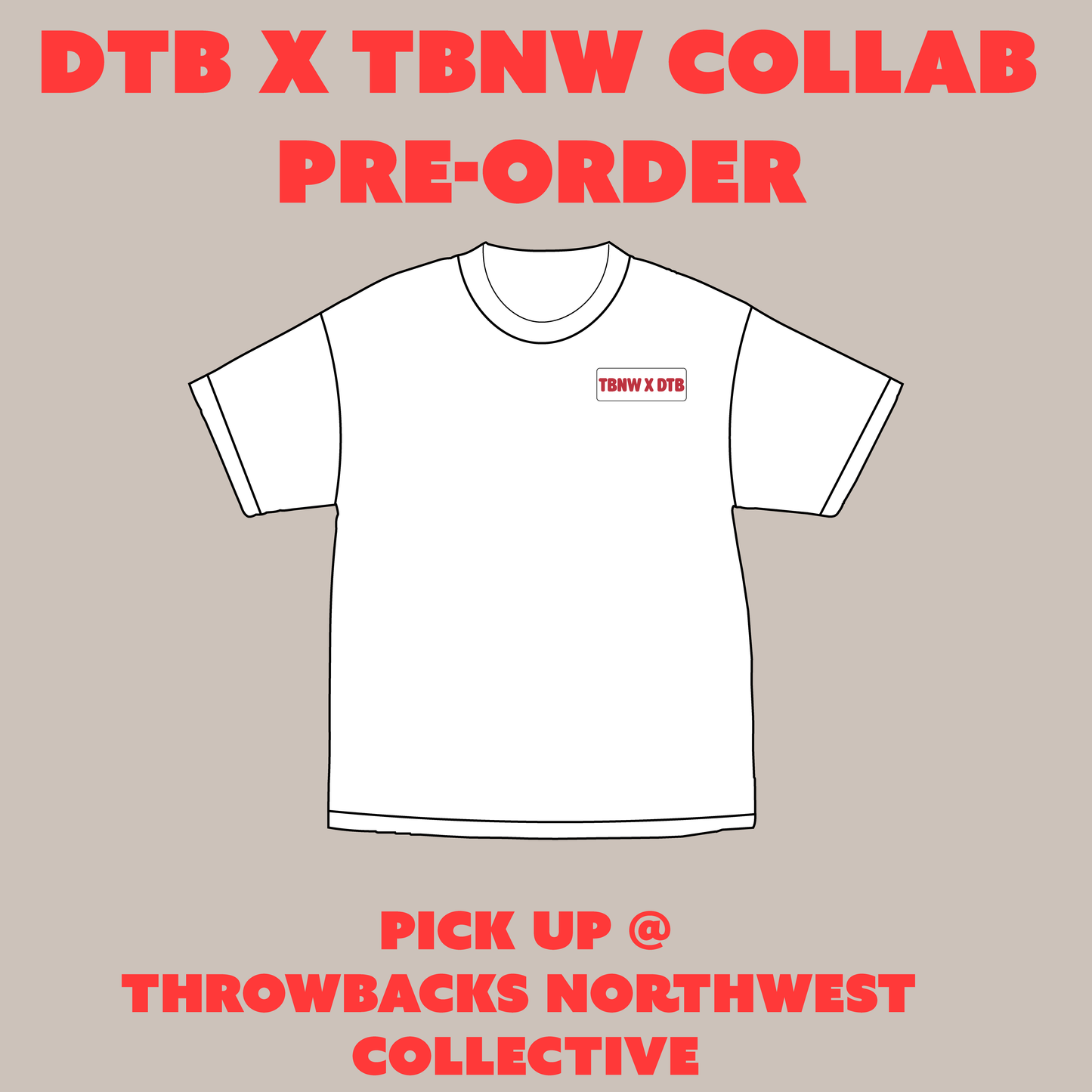 PREORDER Draw The Block x Throwbacks Northwest Collaboration Shirt